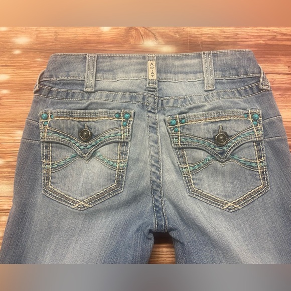 ARIAT Low Rise Boot Cut Real Denim Jeans Women’s - Picture 6 of 9